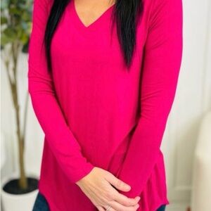 Zenana 3X Magenta super soft lightweight tee! Perfect for spring!